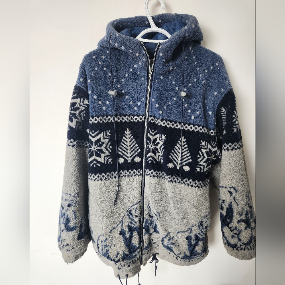 Vintage polar bear winter coat
